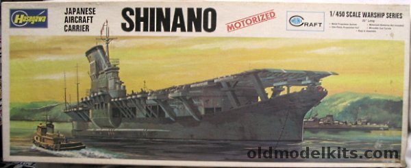 Hasegawa 1/450 IJN Shinano Aircraft Carrier Motorized, A5-1200 plastic model kit